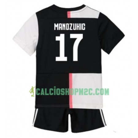 Juventus Mario Mandzukic 17 Bambino Maglia Prima 2019/2020 Manica Corta (+ Pantaloncini)